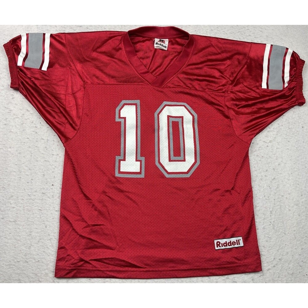Vintage Ohio State Buckeyes #10 Youth Size Medium Riddell Football Jersey